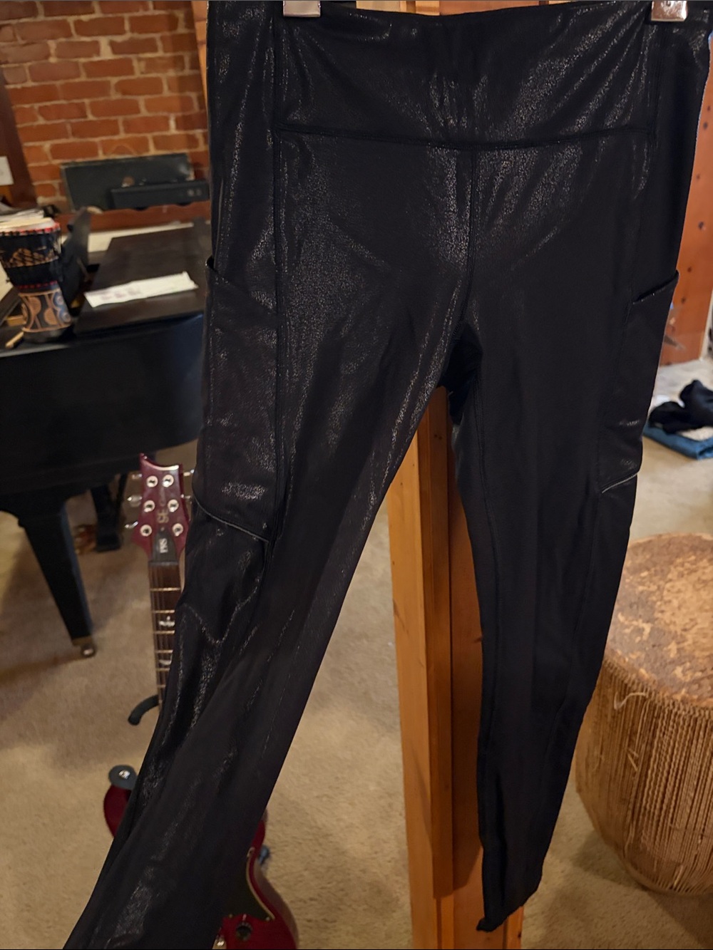 lululemon Black Shimmer High-Rise Leggings